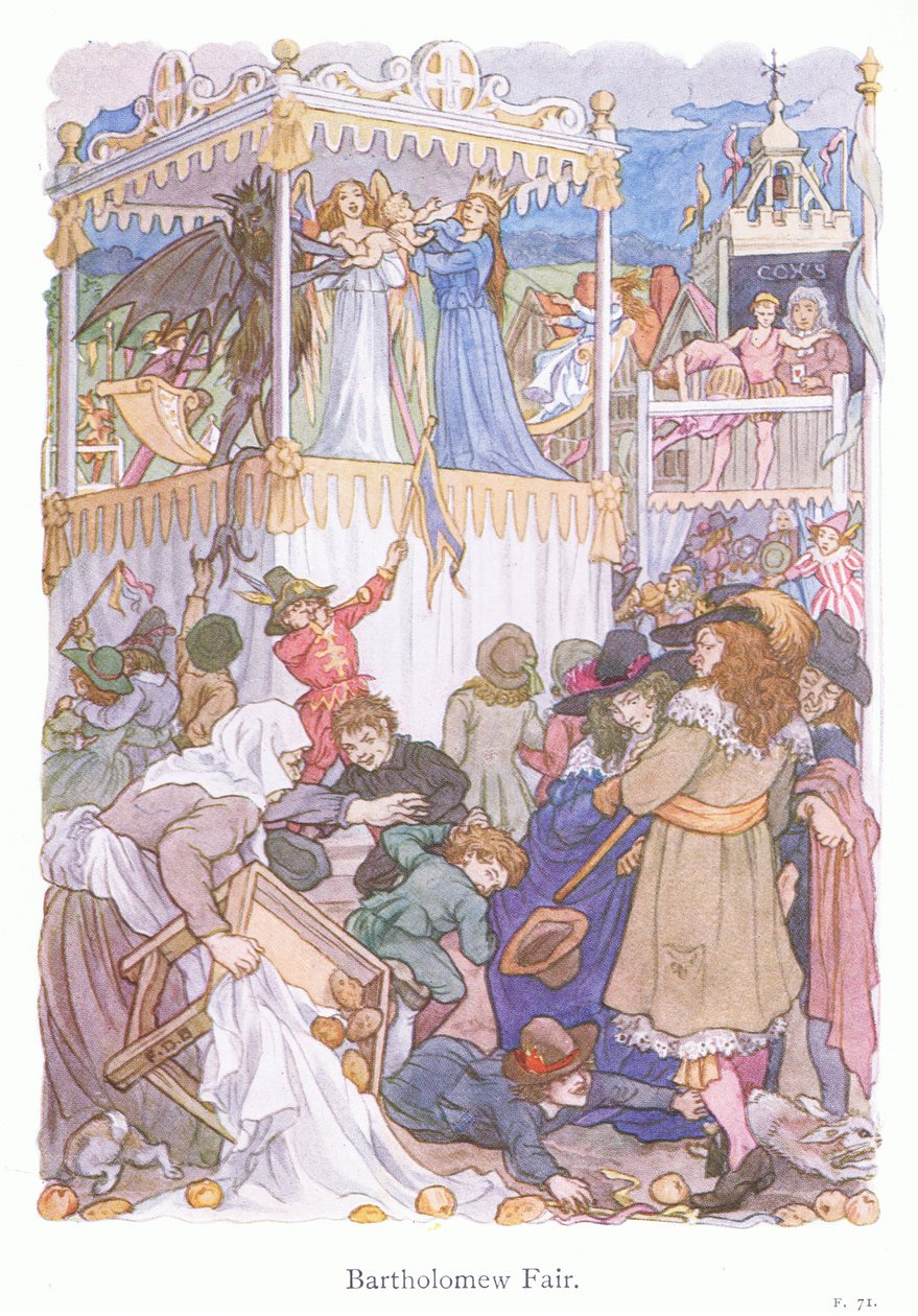 Feria de Bartolomé (litografía en color) de Francis Donkin Bedford