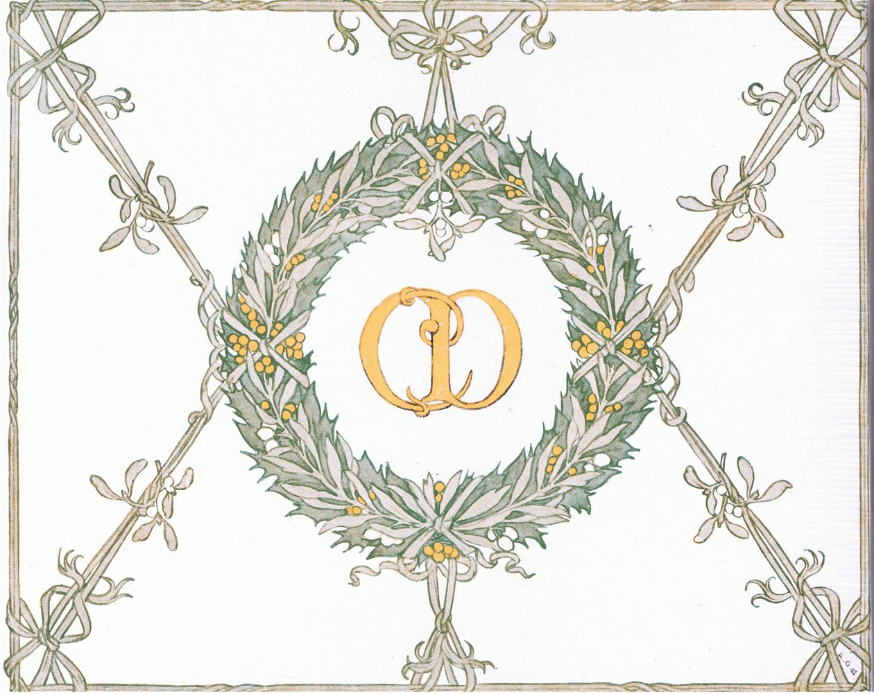 Diseño de la cubierta interior, de The Magic Fishbone pub.by Warne  Co, c.1940 (litografía en color) de Francis Donkin Bedford