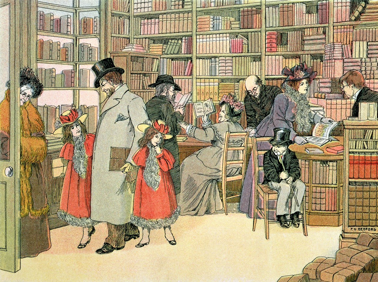 La librería, de "El libro de las tiendas de Francis Donkin Bedford