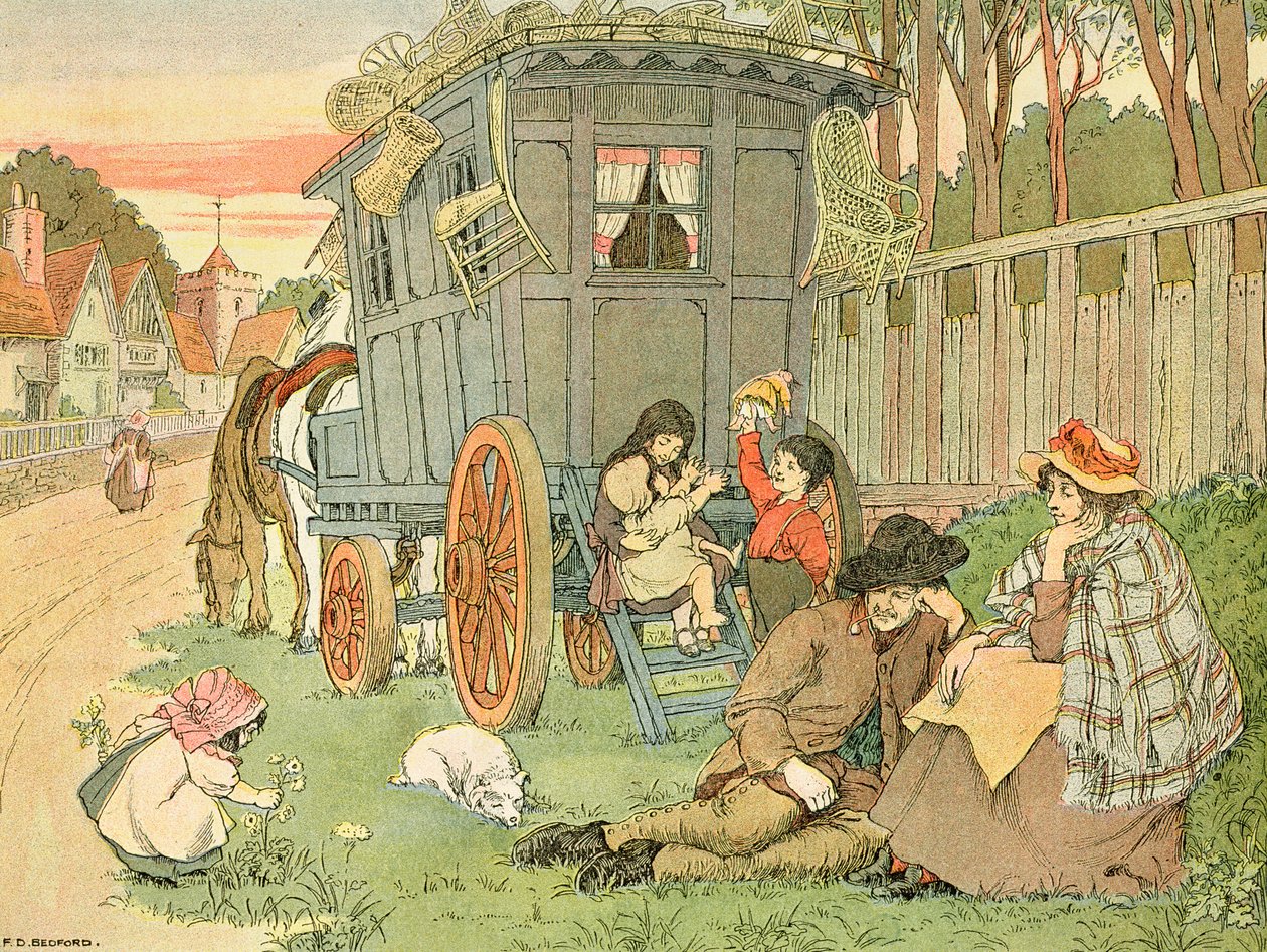 La caravana gitana, de "El libro de las tiendas de Francis Donkin Bedford