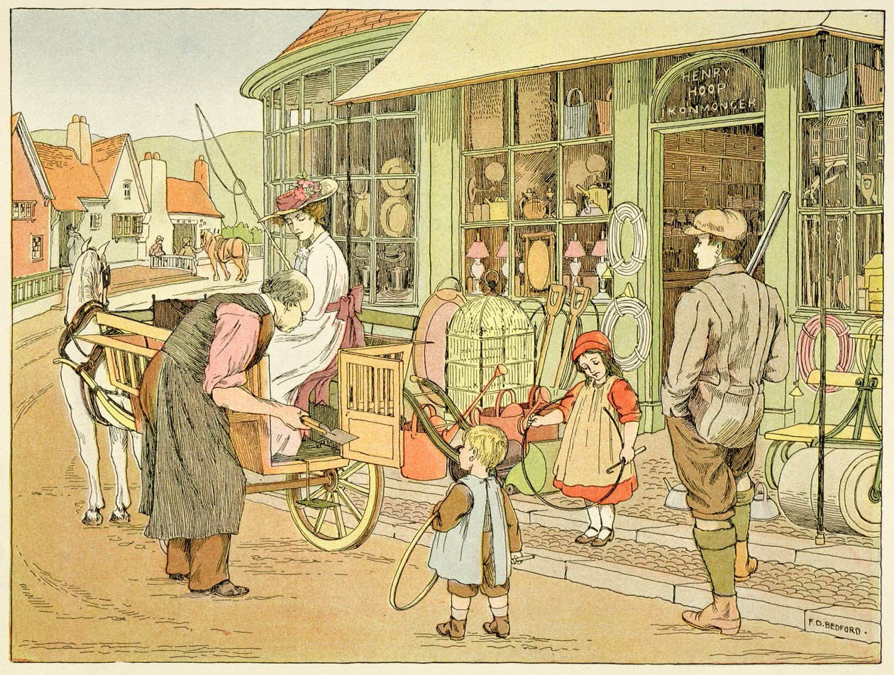 La ferretería, de "El libro de las tiendas". de Francis Donkin Bedford
