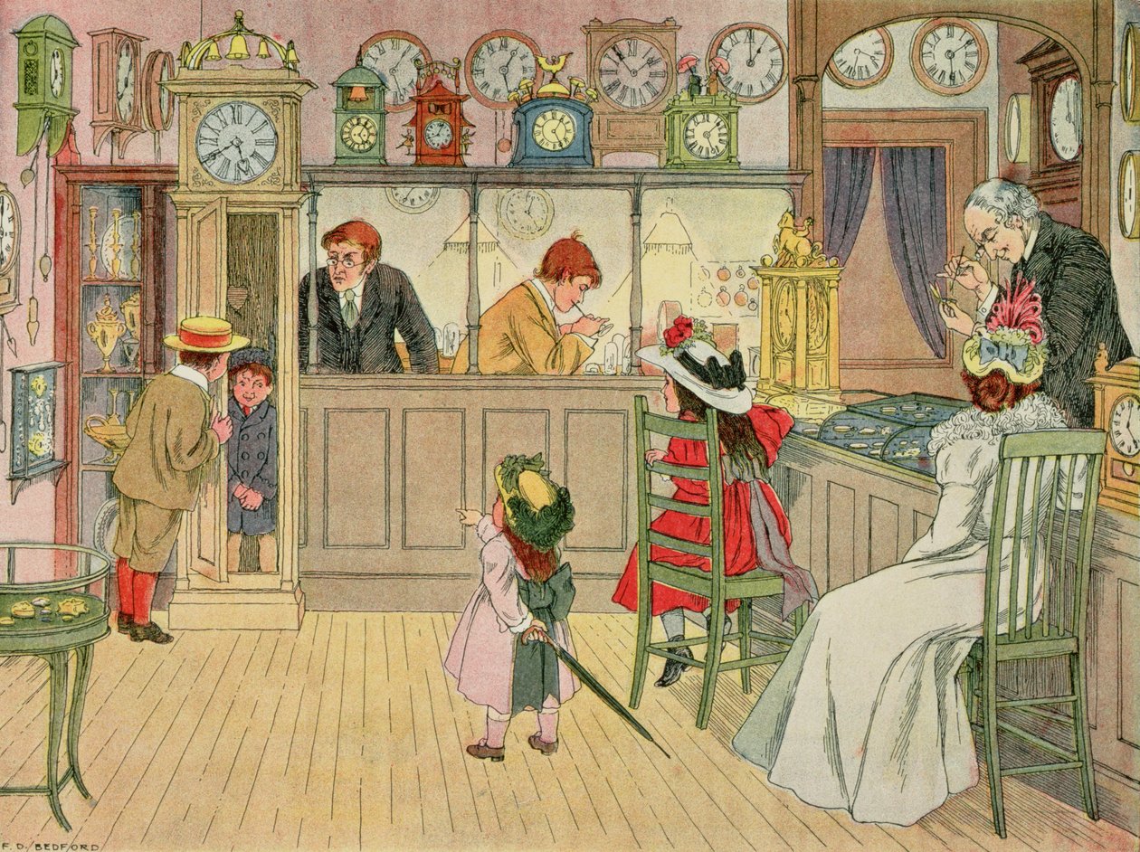 La joyería, del Libro de las tiendas de Francis Donkin Bedford