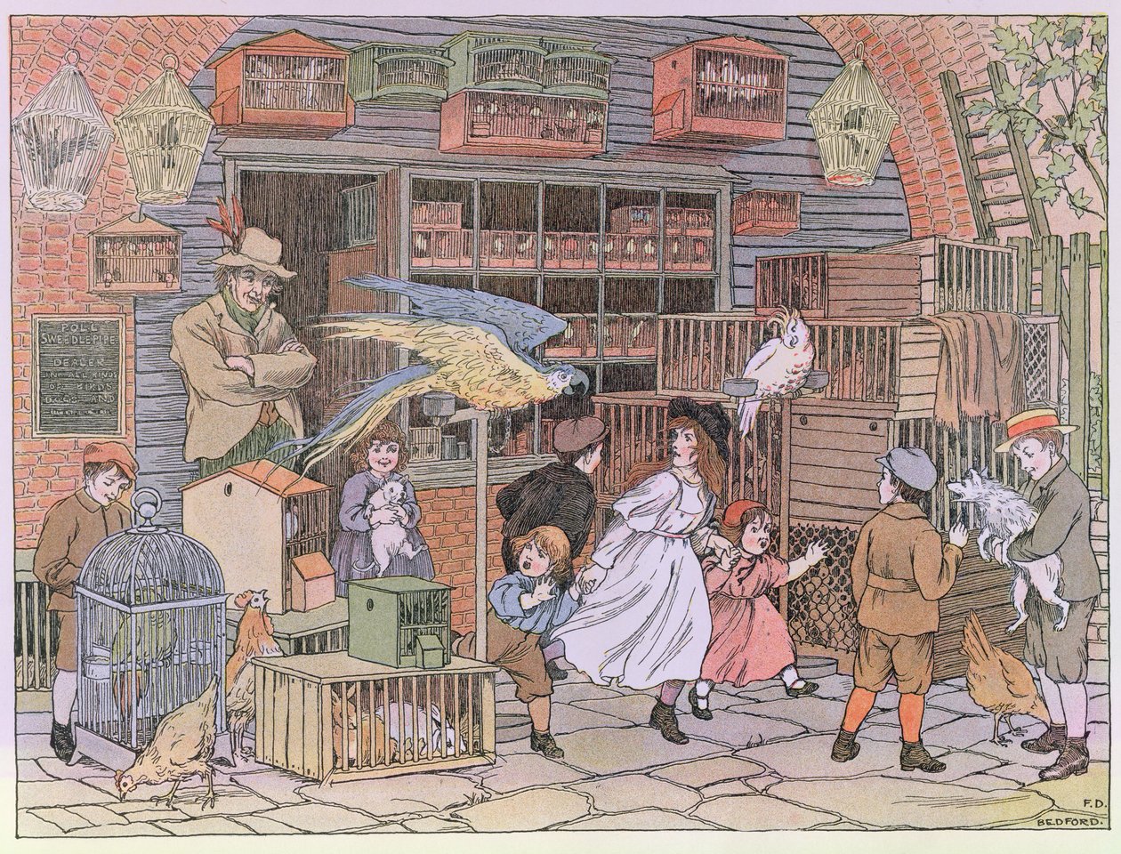 La tienda de mascotas, de "El libro de las tiendas de Francis Donkin Bedford