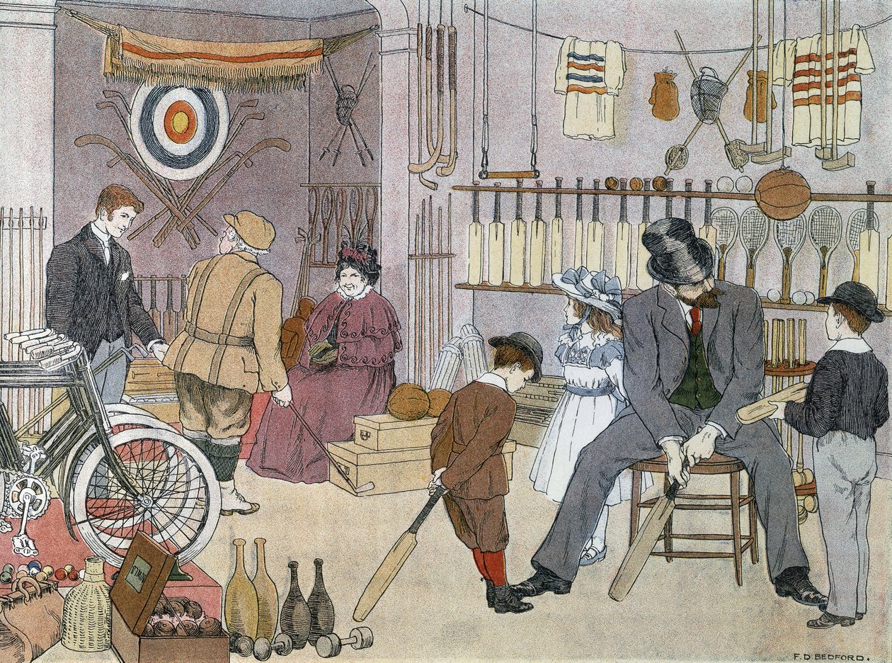 La tienda de deportes, de "El libro de las tiendas de Francis Donkin Bedford