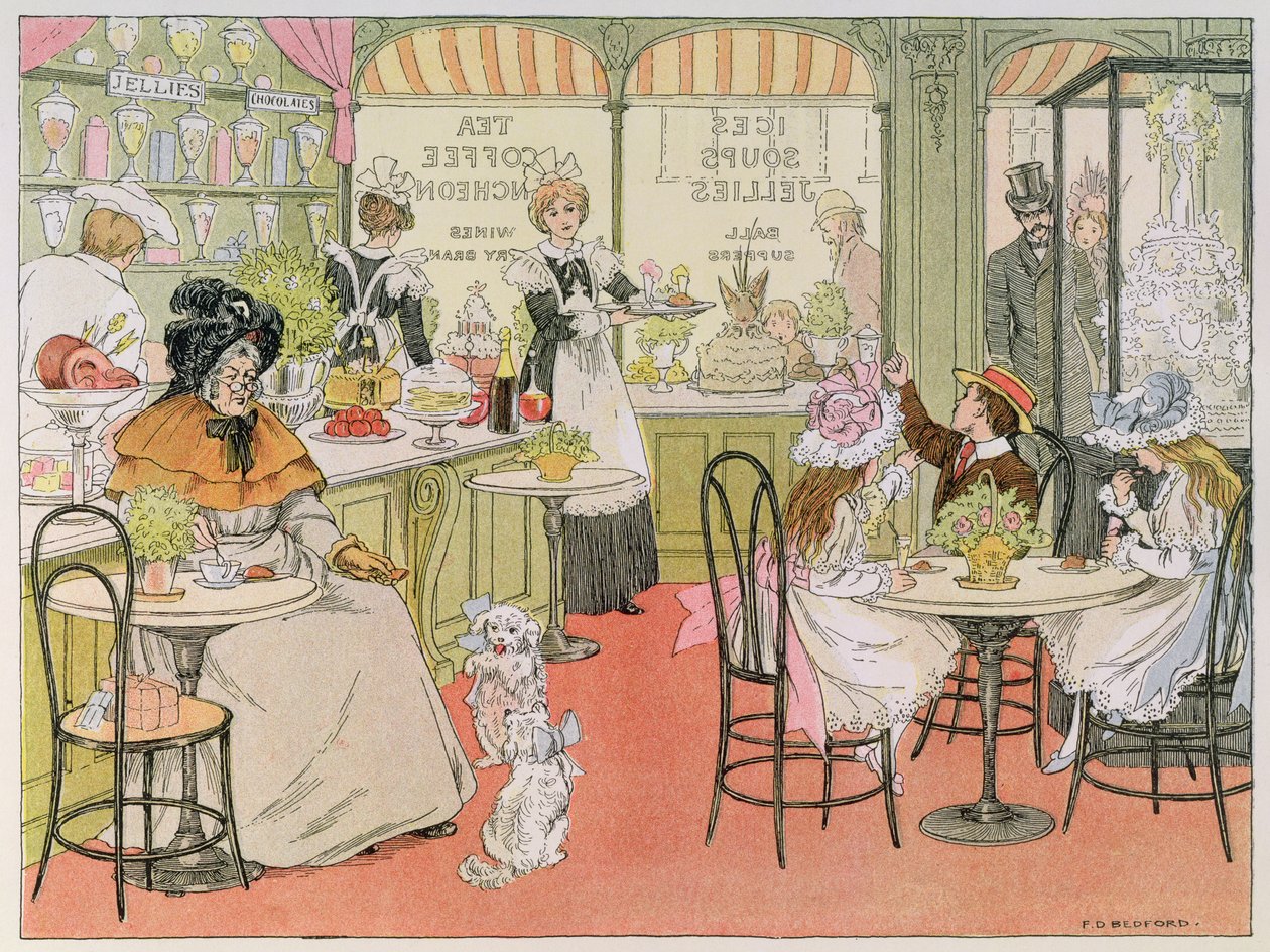 La tetería, de "El libro de las tiendas de Francis Donkin Bedford