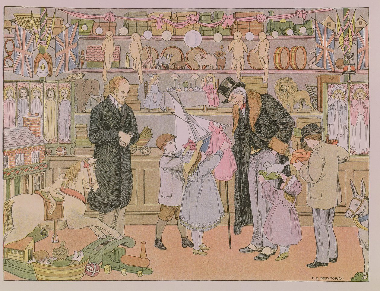 La juguetería, de "El libro de las tiendas de Francis Donkin Bedford