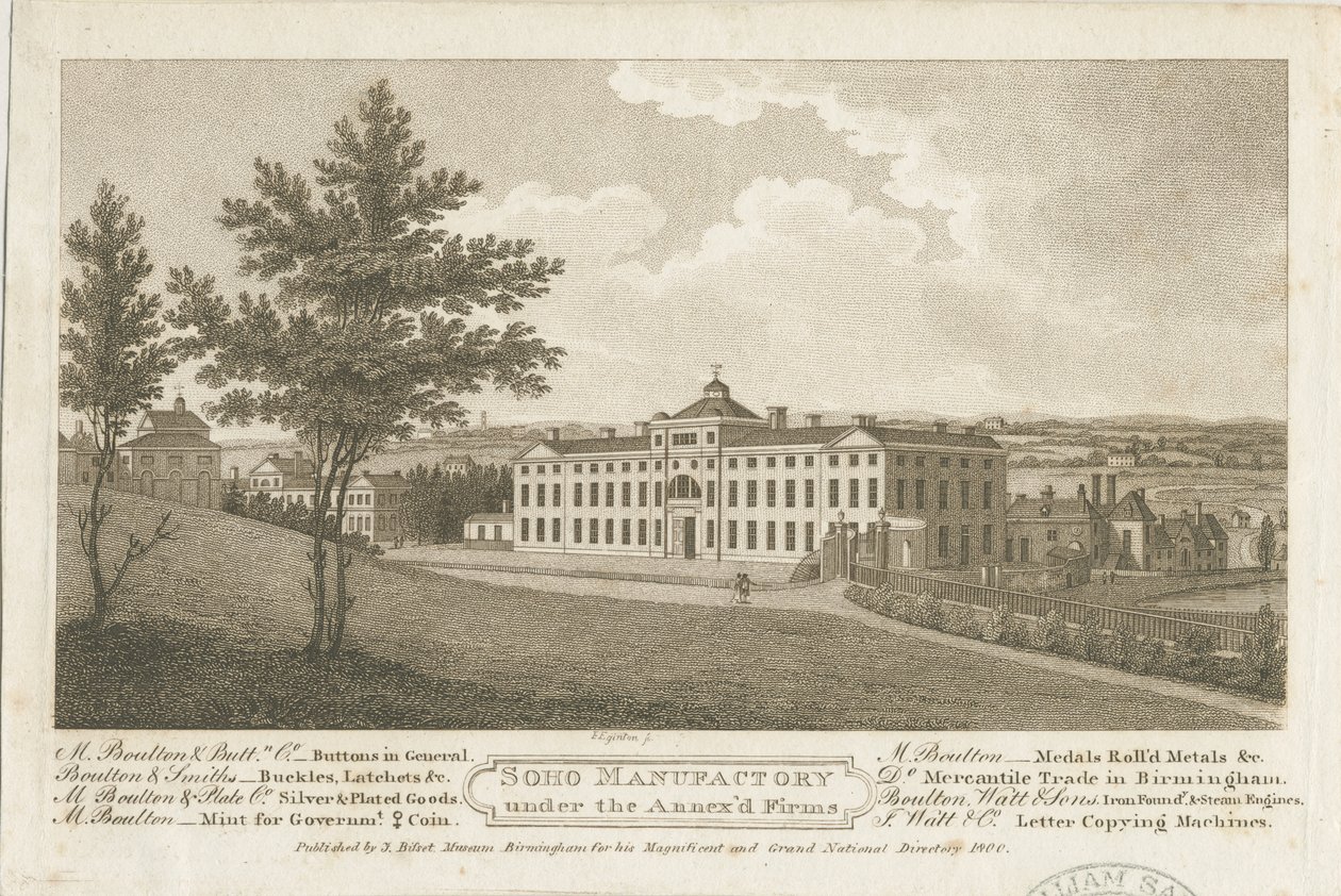 Fábrica de Soho, s.f. [c 1800] de Francis Eginton