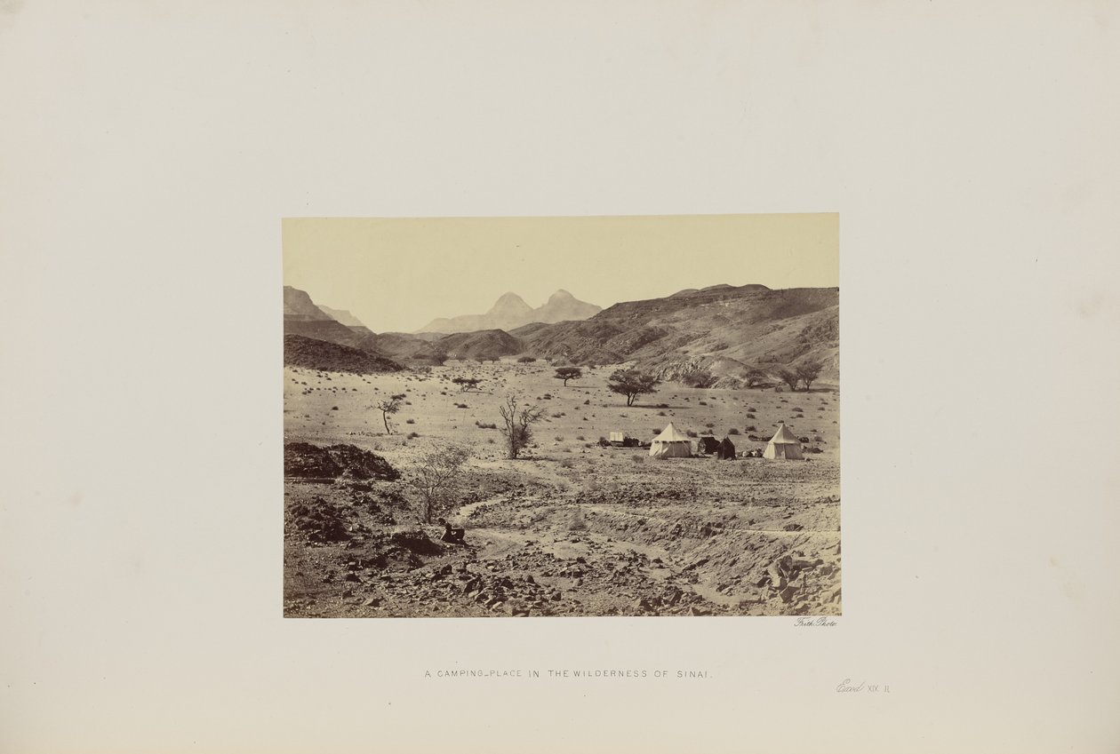Un camping en el desierto del Sinaí de Francis Frith