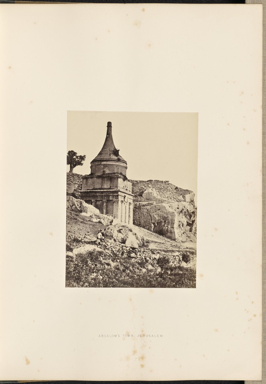 Tumba de Absalón, Jerusalén de Francis Frith