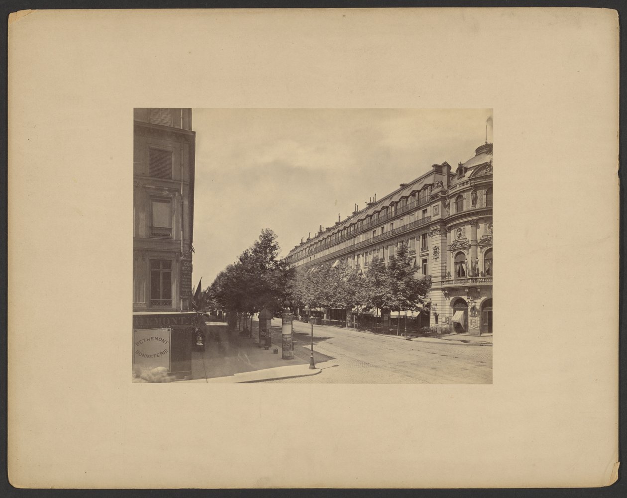 Boulevard des Capucines, esquina con Rue Louis le Grand, París de Francis Frith