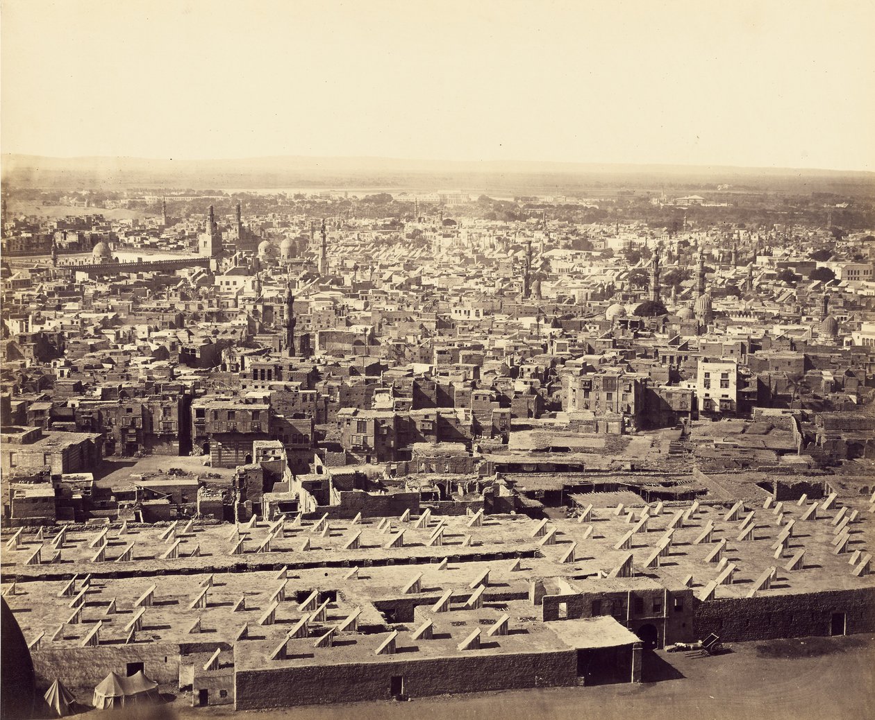 El Cairo, desde la Ciudadela, segunda vista de Francis Frith