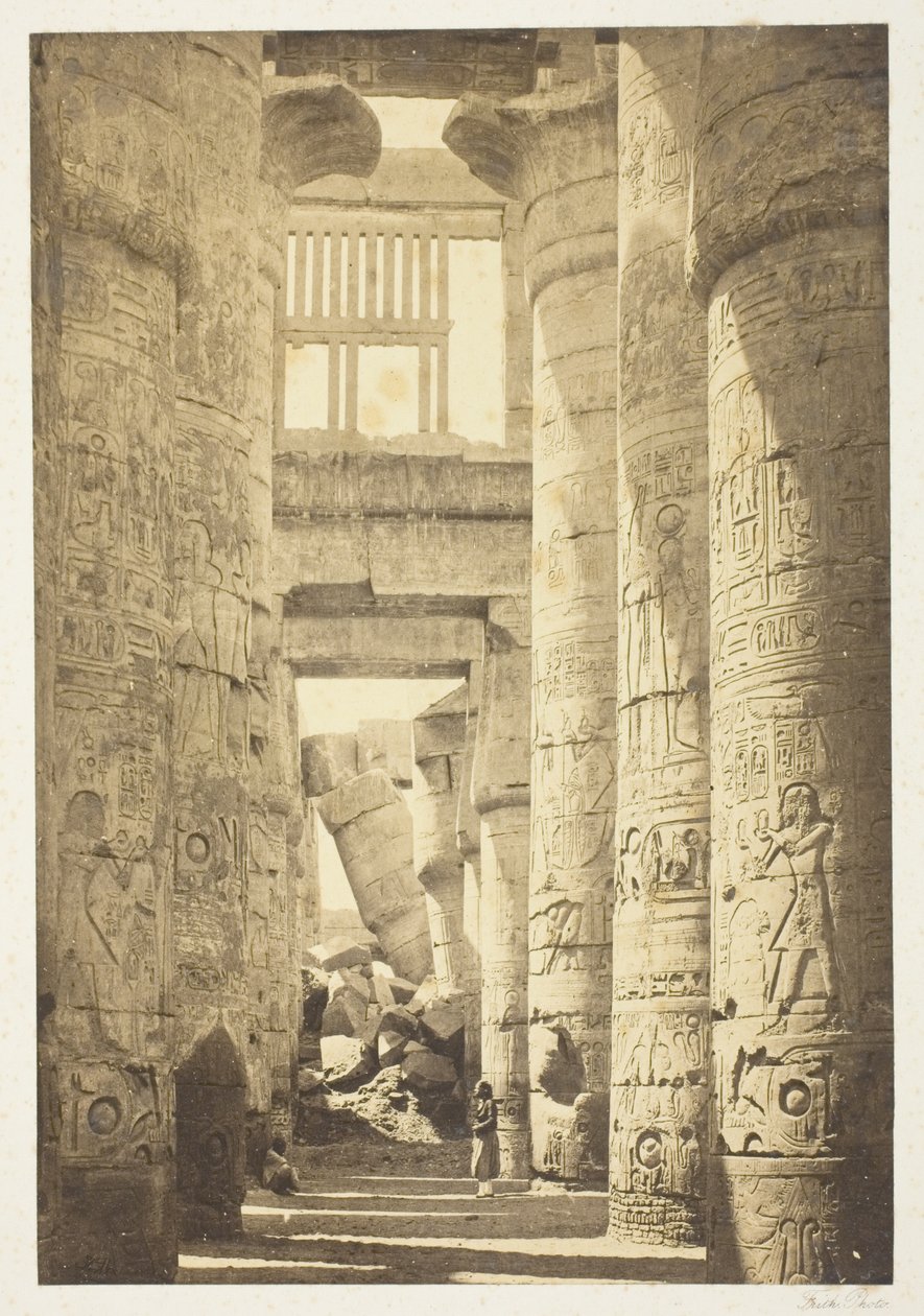 Interior del Salón de las Columnas de Francis Frith