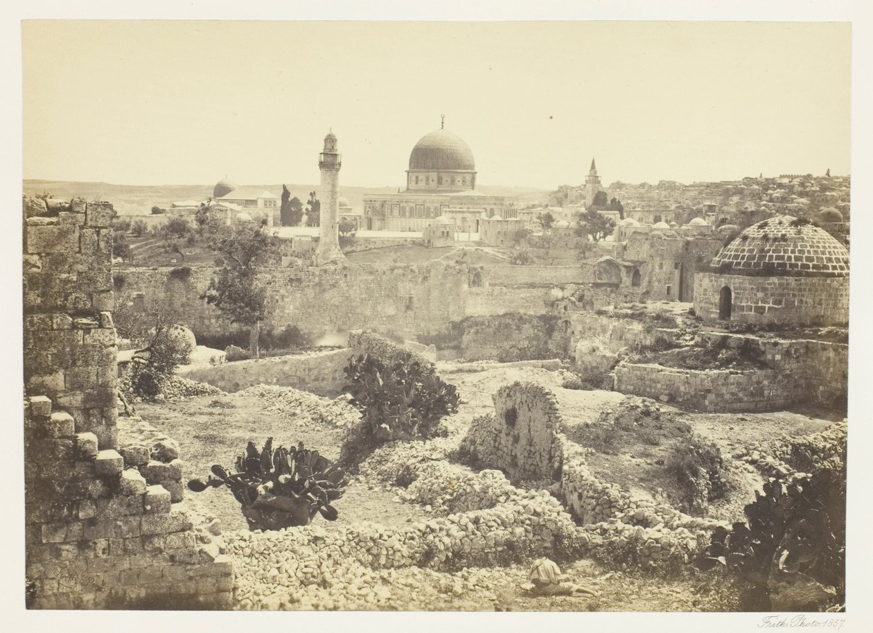 Jerusalén desde la muralla de la ciudad de Francis Frith