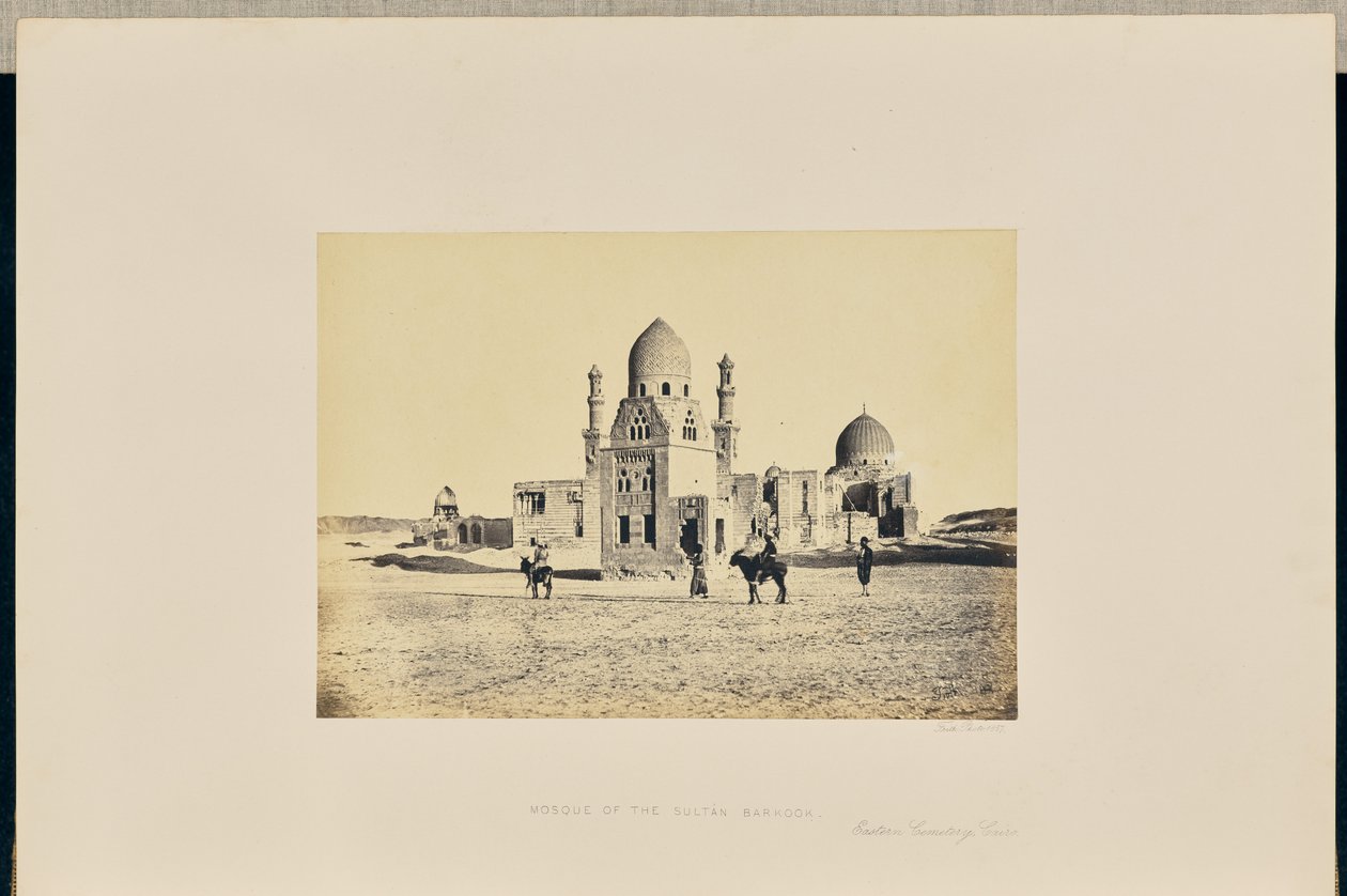 Mezquita del Sultán Barkook, Cementerio del Este, El Cairo de Francis Frith