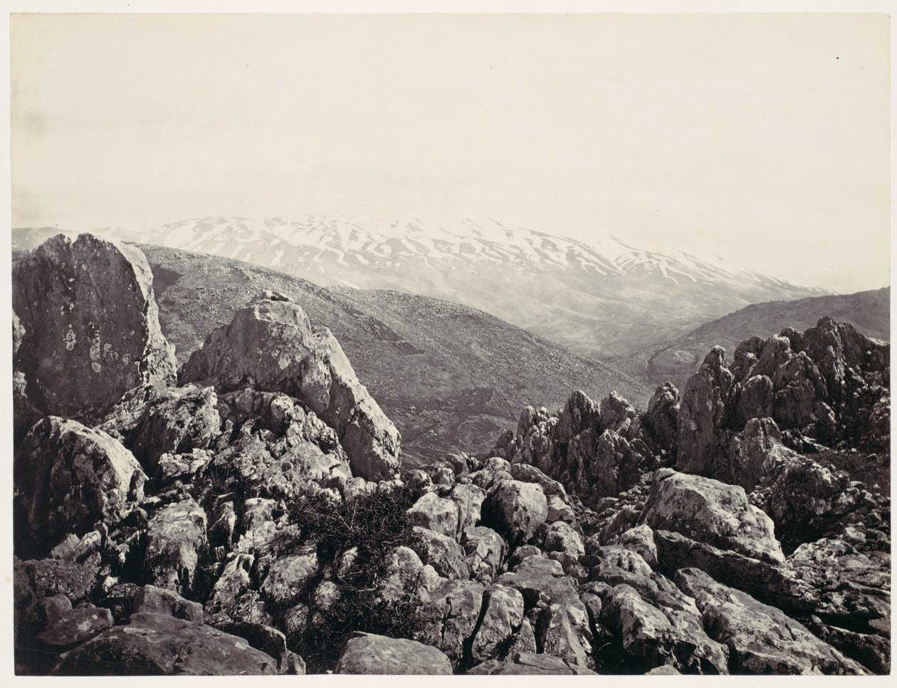 Monte Hermón, el monte de la Transfiguración de Francis Frith