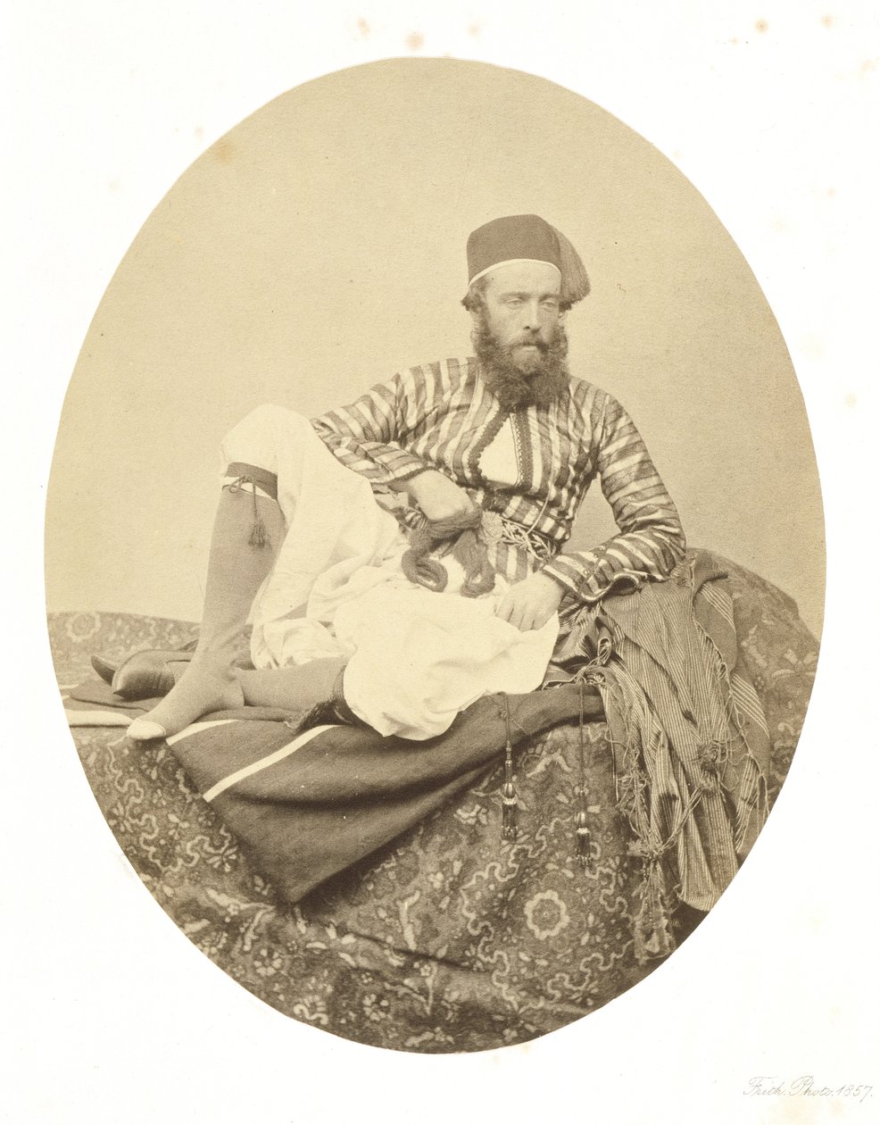 Retrato, traje veraniego turco de Francis Frith