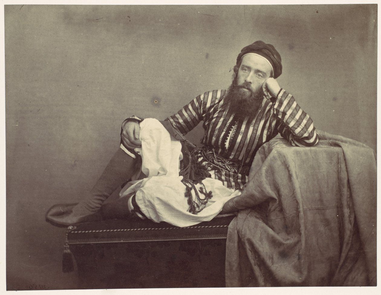 Retrato, traje veraniego turco de Francis Frith