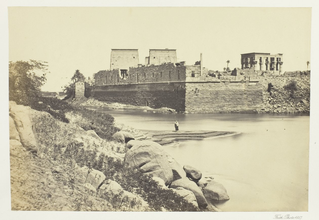 Extremo sur de la isla de Filé de Francis Frith