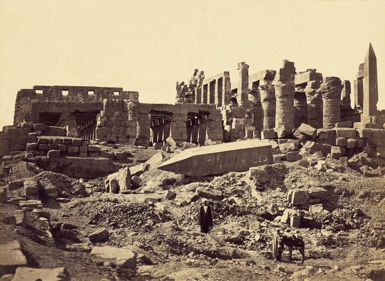 Templo de El-Karnak, desde el sureste de Francis Frith