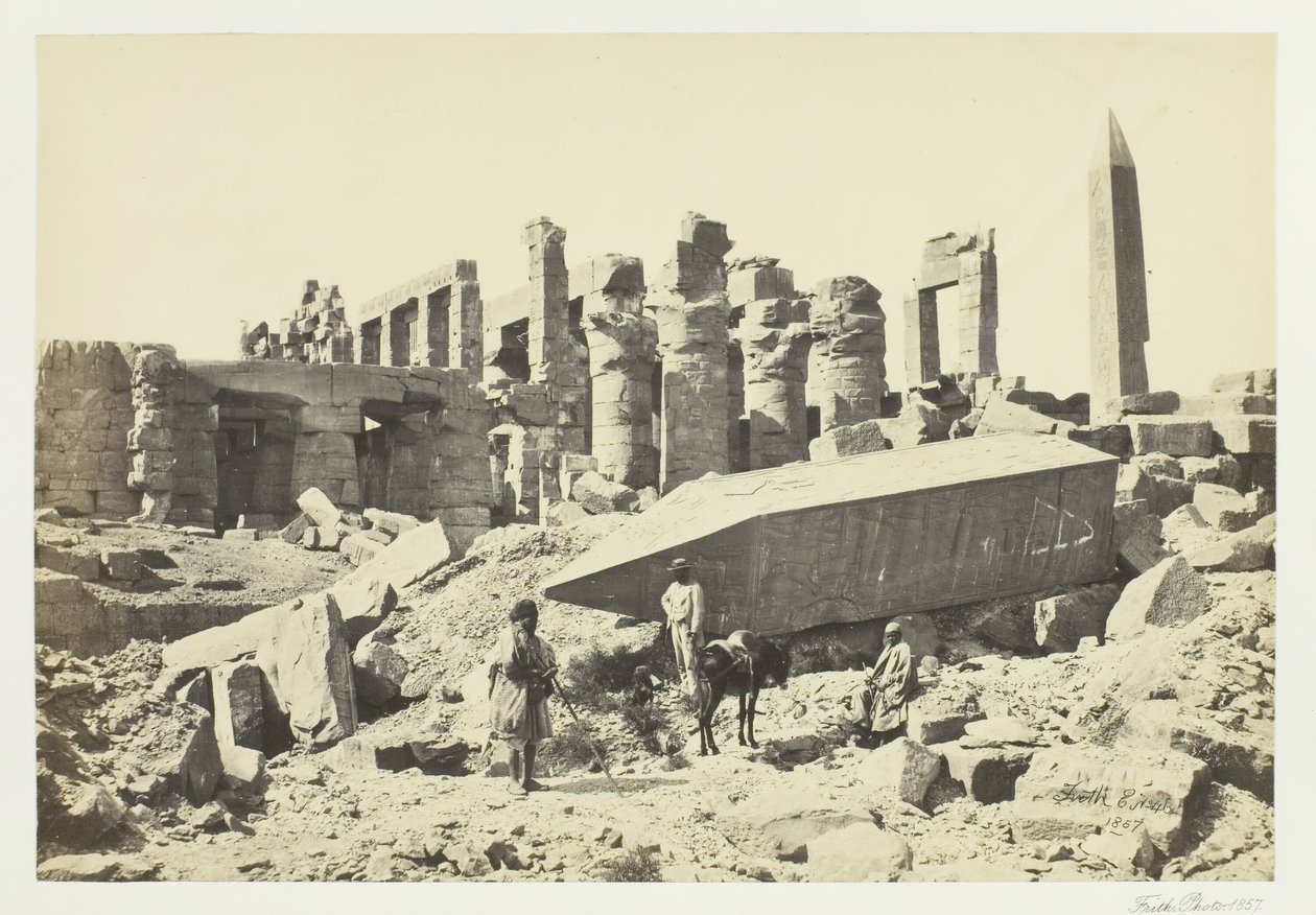 El Obelisco Roto, Karnac, 1857 de Francis Frith