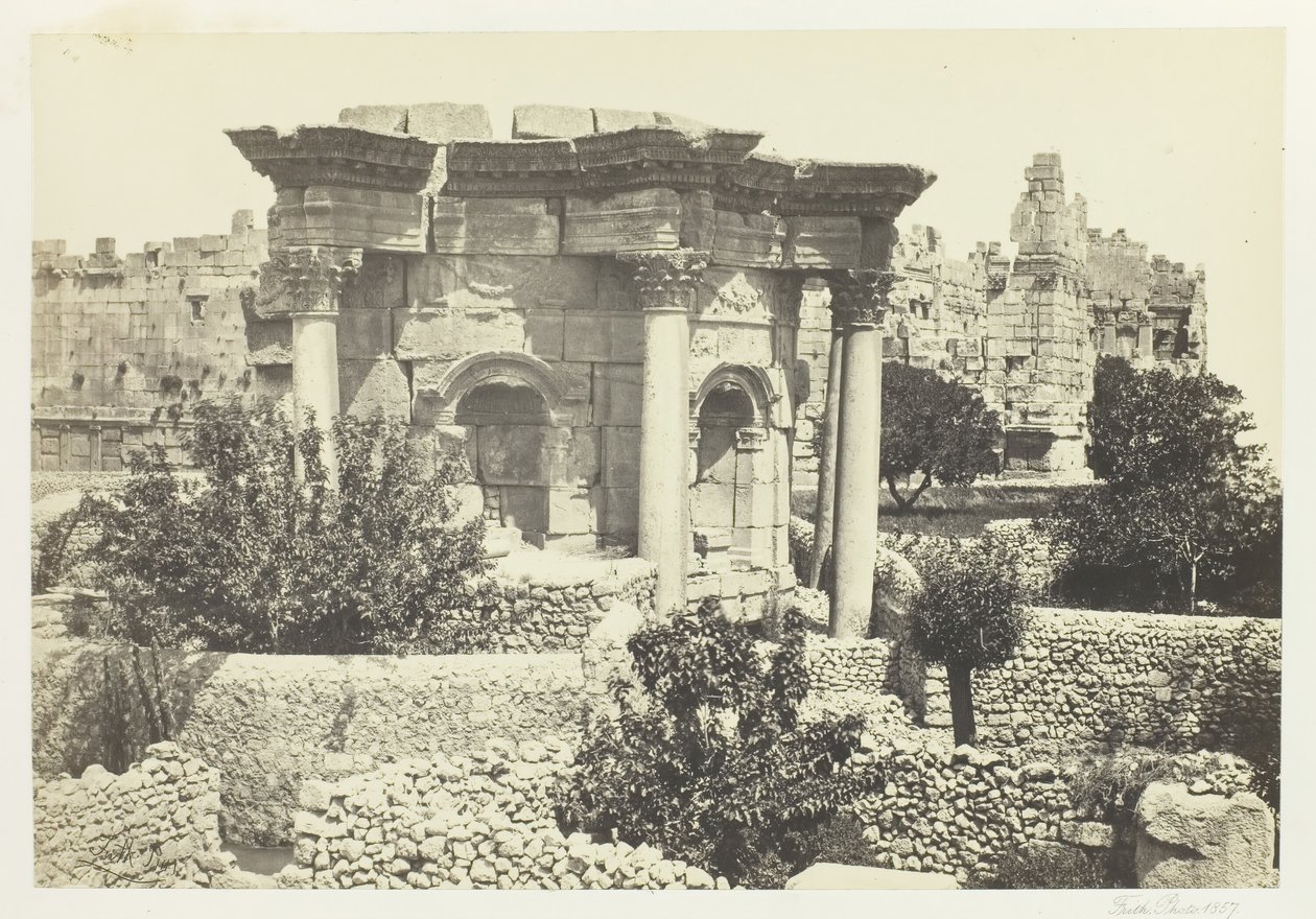El Templo Circular, Baalbec de Francis Frith