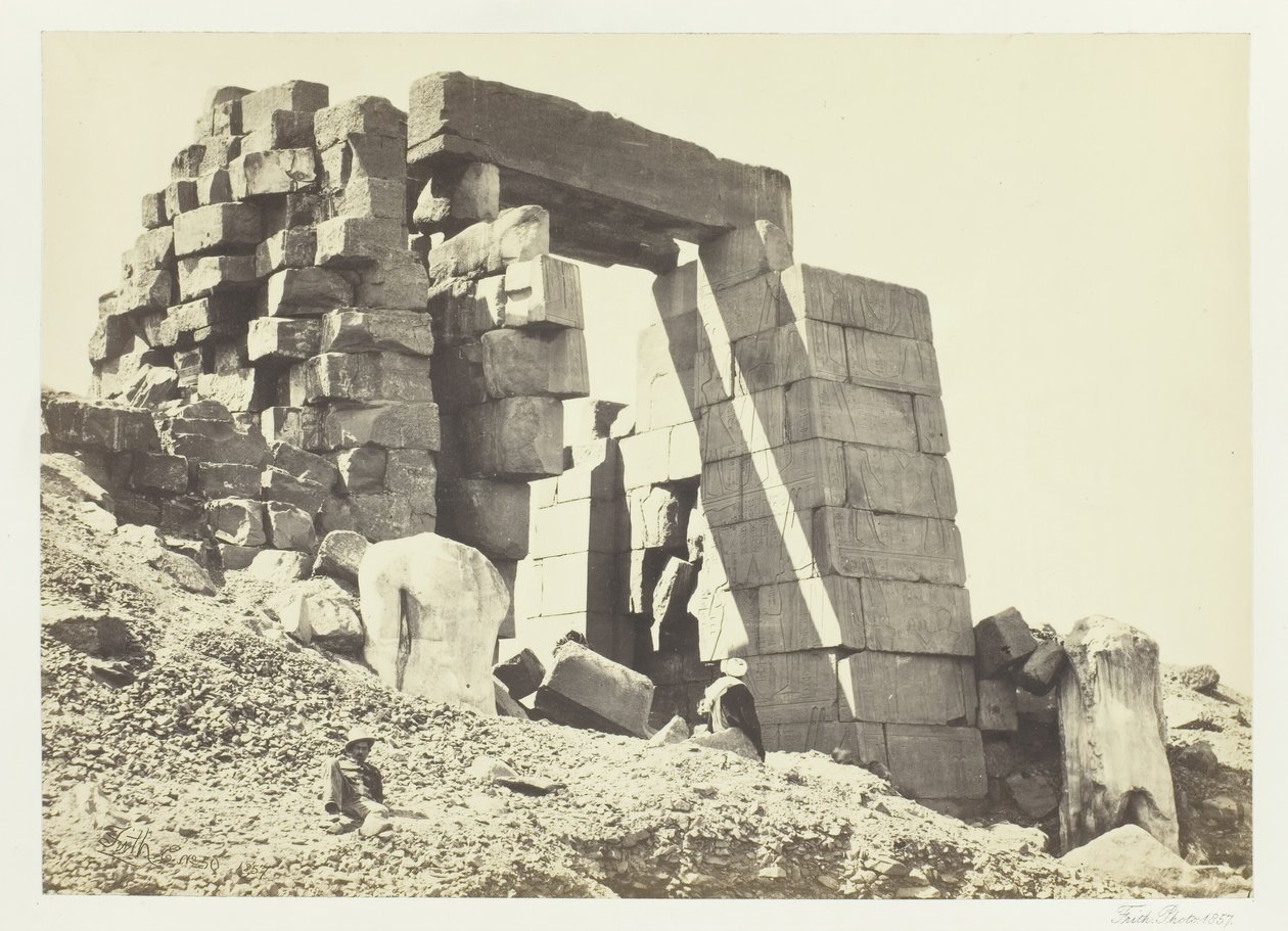 El Pilón de Granito, Tebas de Francis Frith