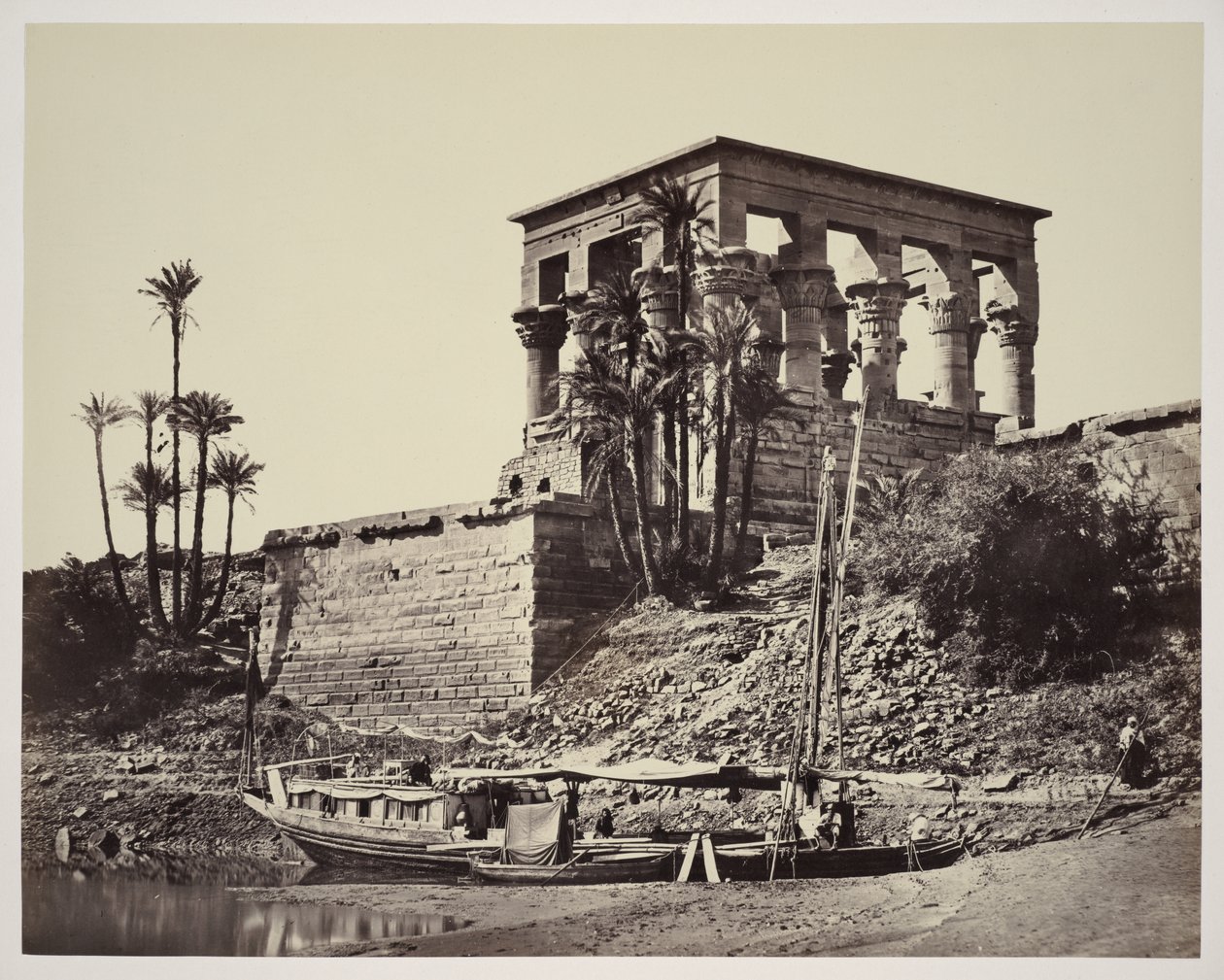 El templo hípetro, Filae de Francis Frith