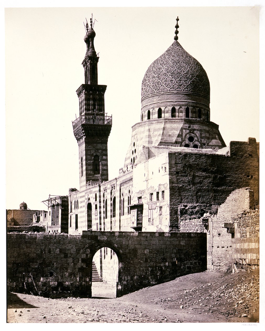 La mezquita del emir, Achur, El Cairo de Francis Frith