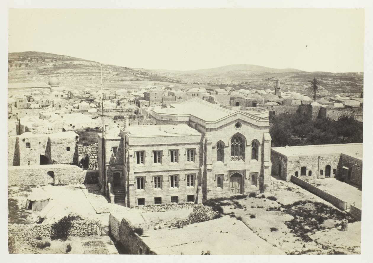 La Nueva Iglesia Inglesa desde la Torre de Hippicus, Jerusalén de Francis Frith