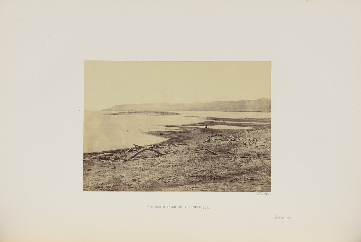 La orilla norte del Mar Muerto de Francis Frith
