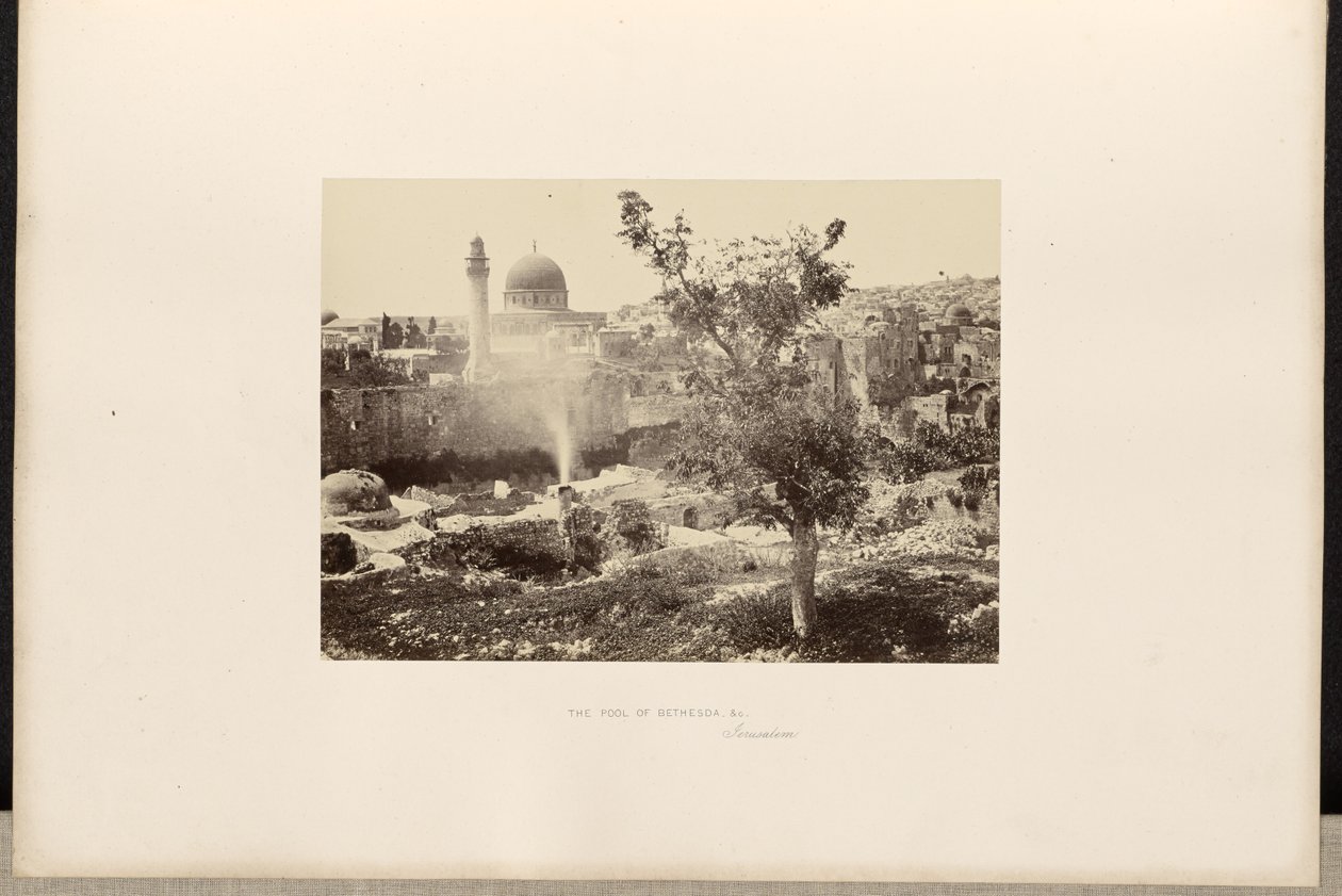 El estanque de Betesda, c., Jerusalén de Francis Frith