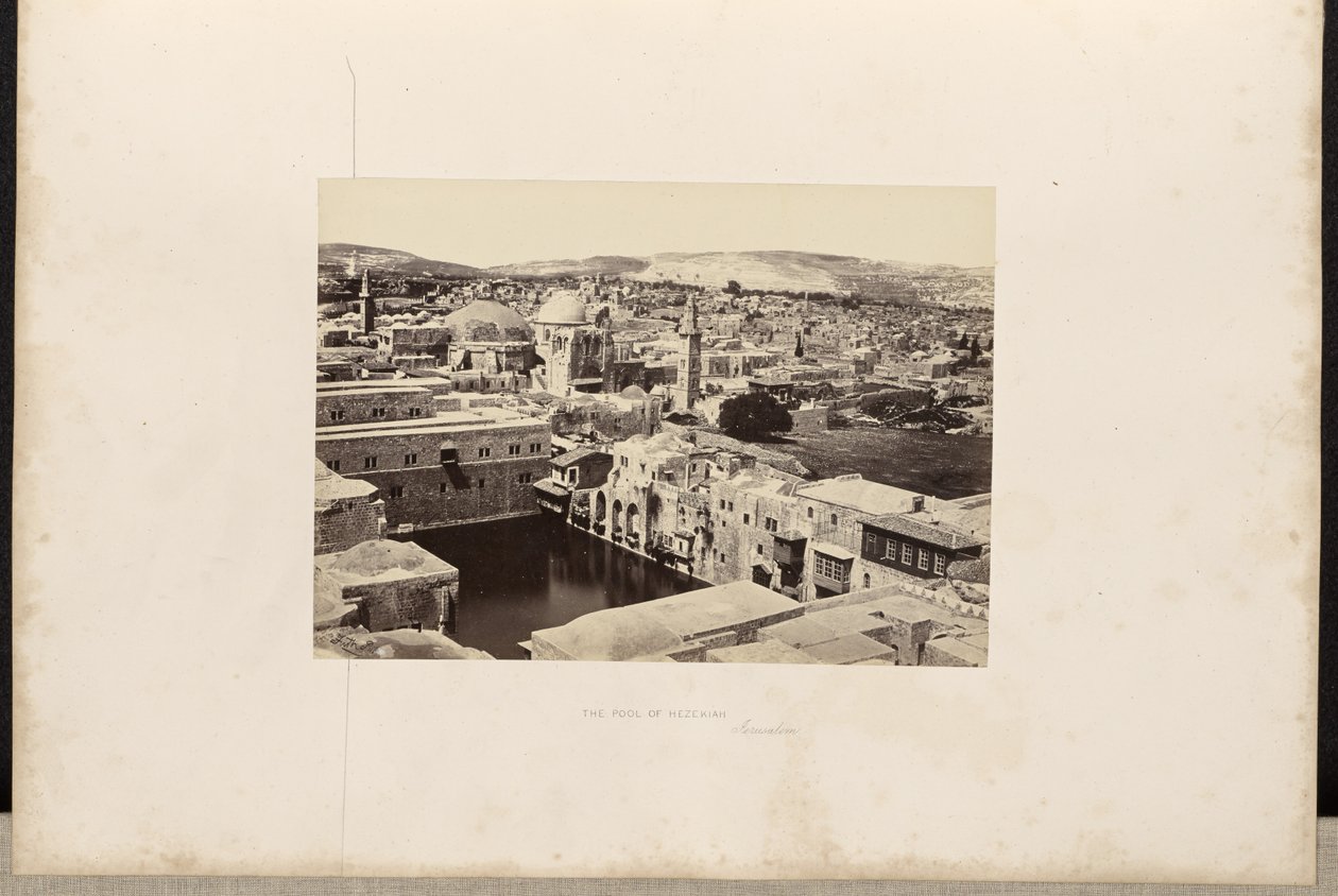 El estanque de Ezequías, Jerusalén de Francis Frith