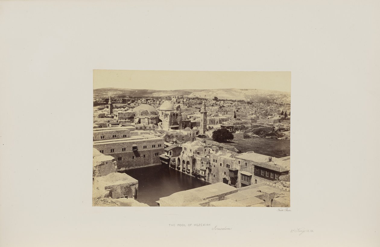 El estanque de Ezequías, Jerusalén de Francis Frith