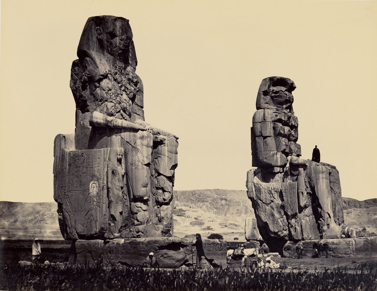 Las estatuas de la llanura, Tebas de Francis Frith