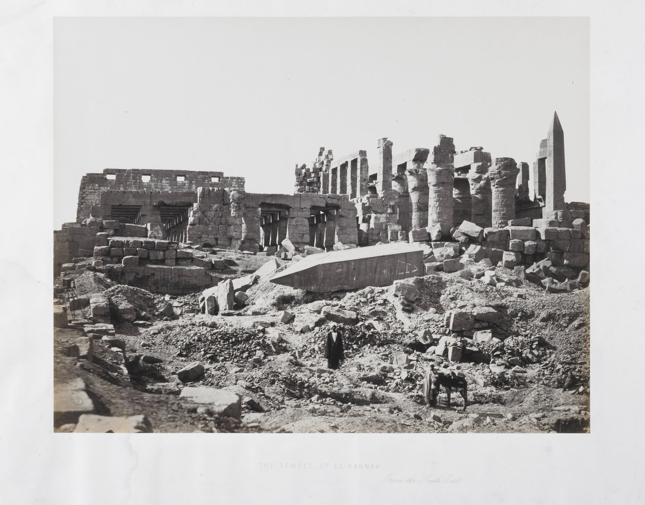 El Templo de El-Karnak, desde el Sureste de Francis Frith