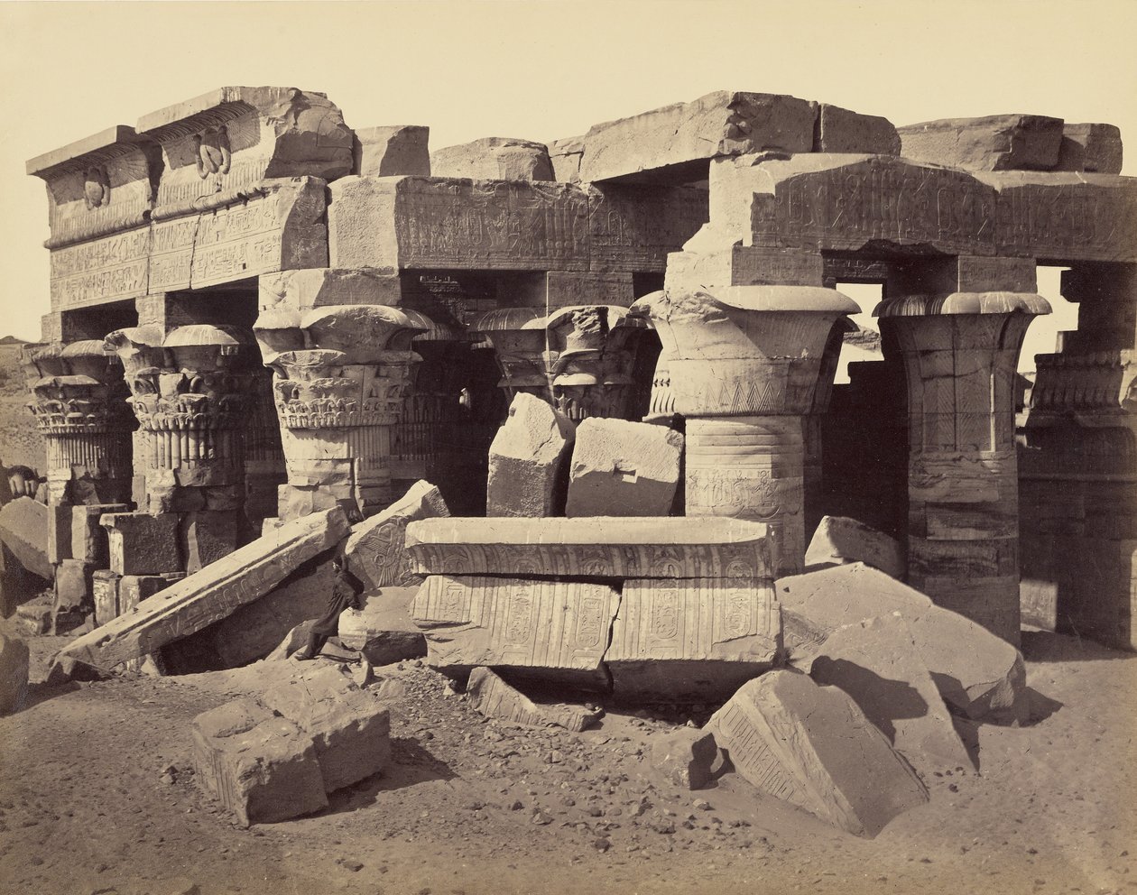 Templo de Horus y Sobek, Kom Ombo de Francis Frith