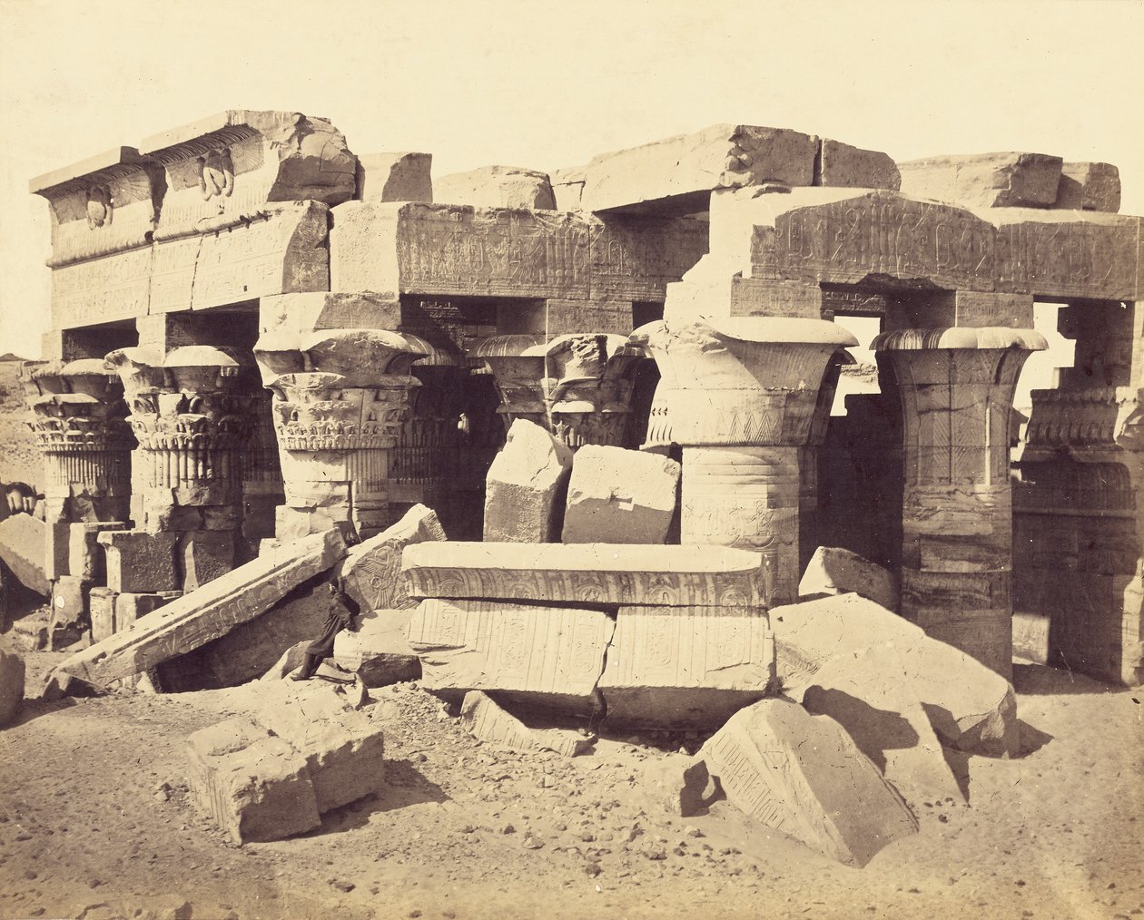El templo de Kom Ombo de Francis Frith