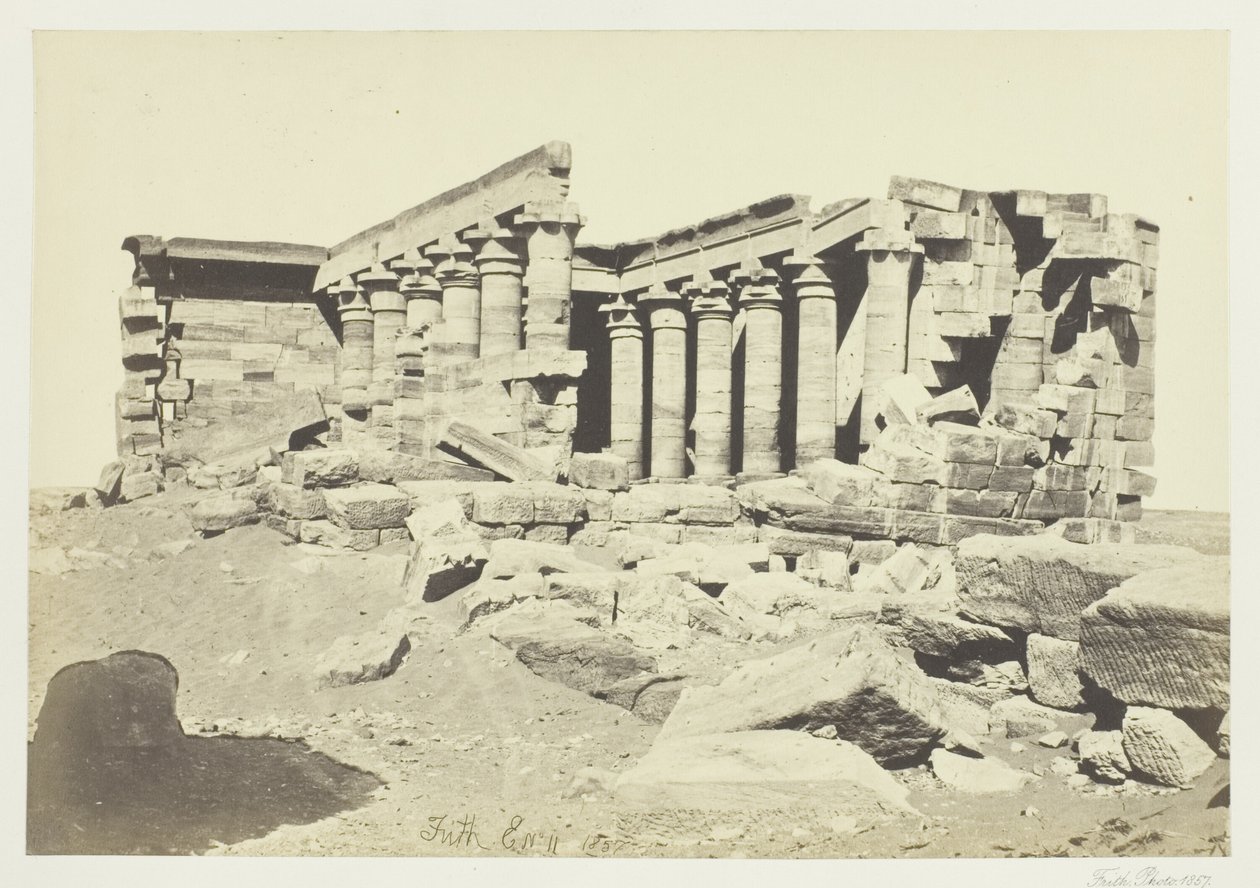Templo de Maharaka, Nubia de Francis Frith