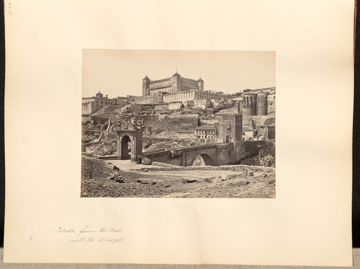 Toledo desde el Oeste, con el Alcázar de Francis Frith