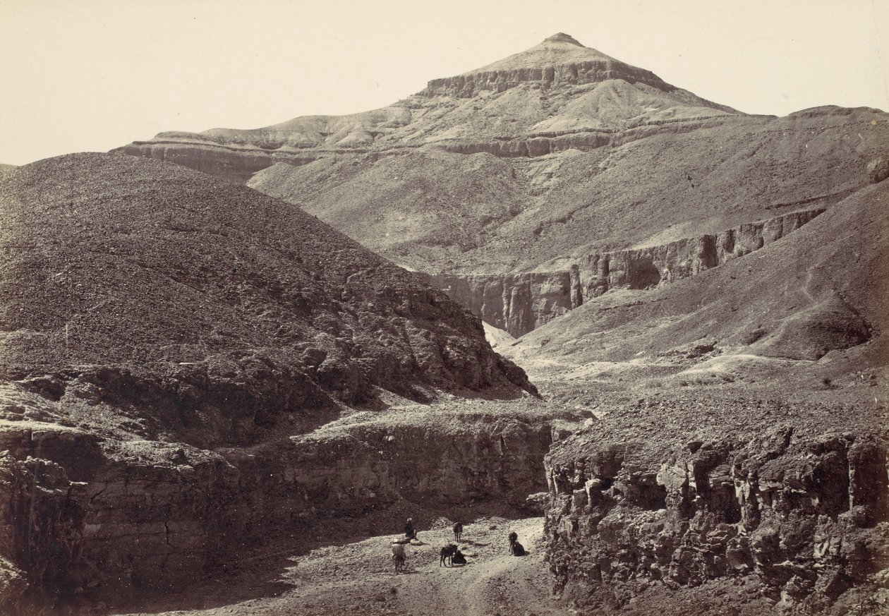 Valle de las Tumbas de los Reyes, Tebas, 1857 de Francis Frith