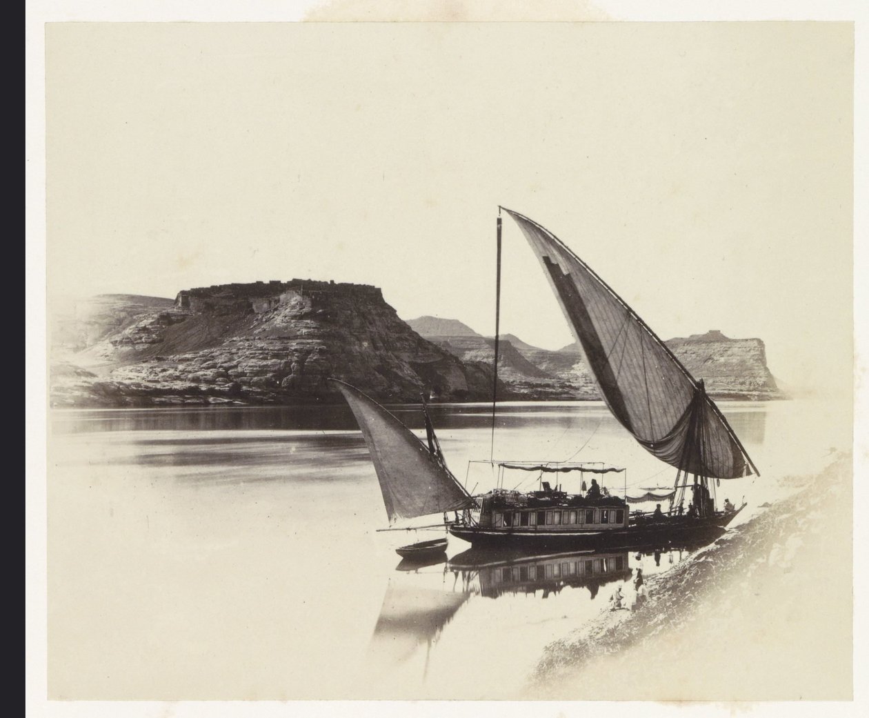 Transbordador junto a Qasr Ibrim de Francis Frith