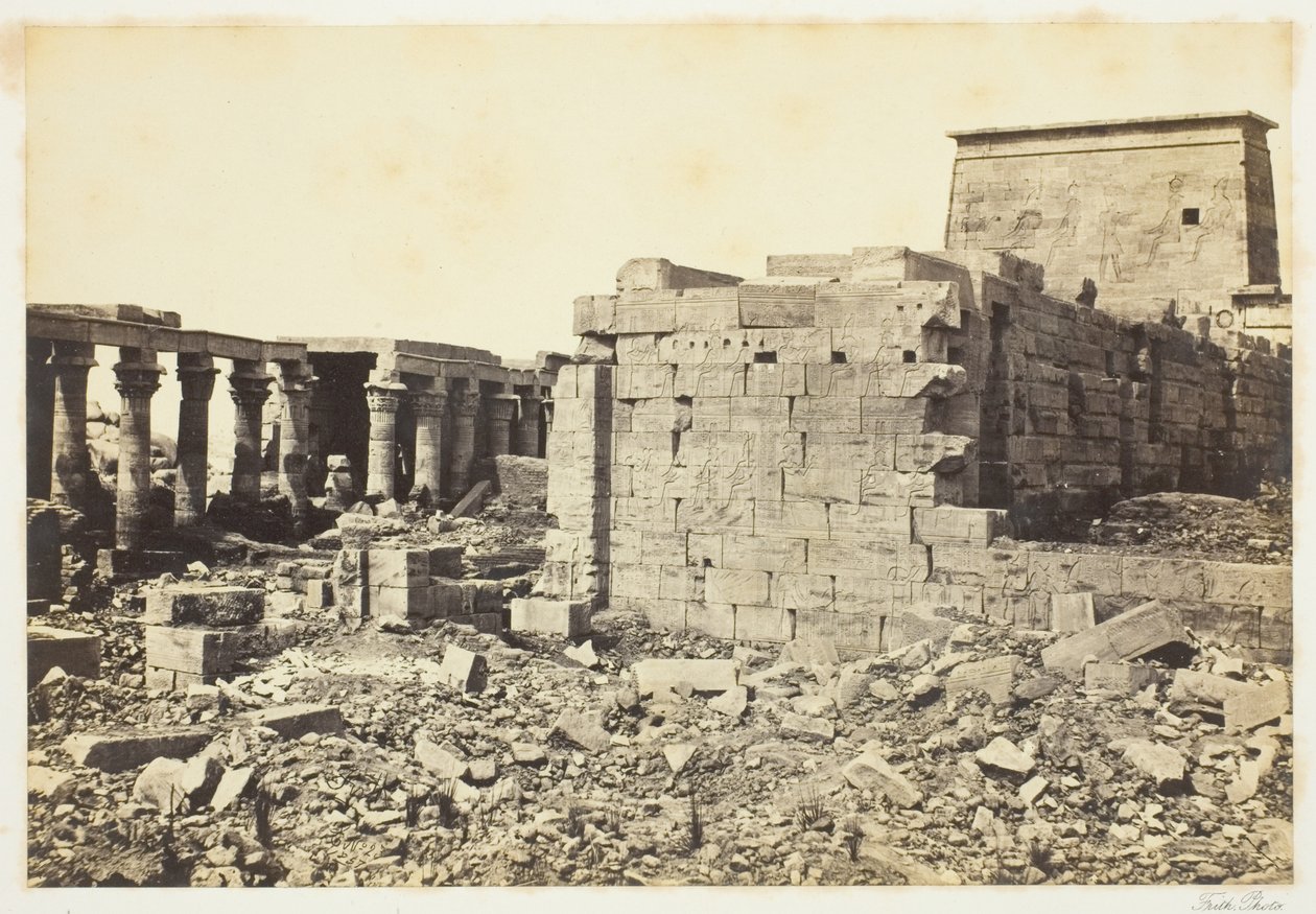 Vista en la isla de Philae de Francis Frith