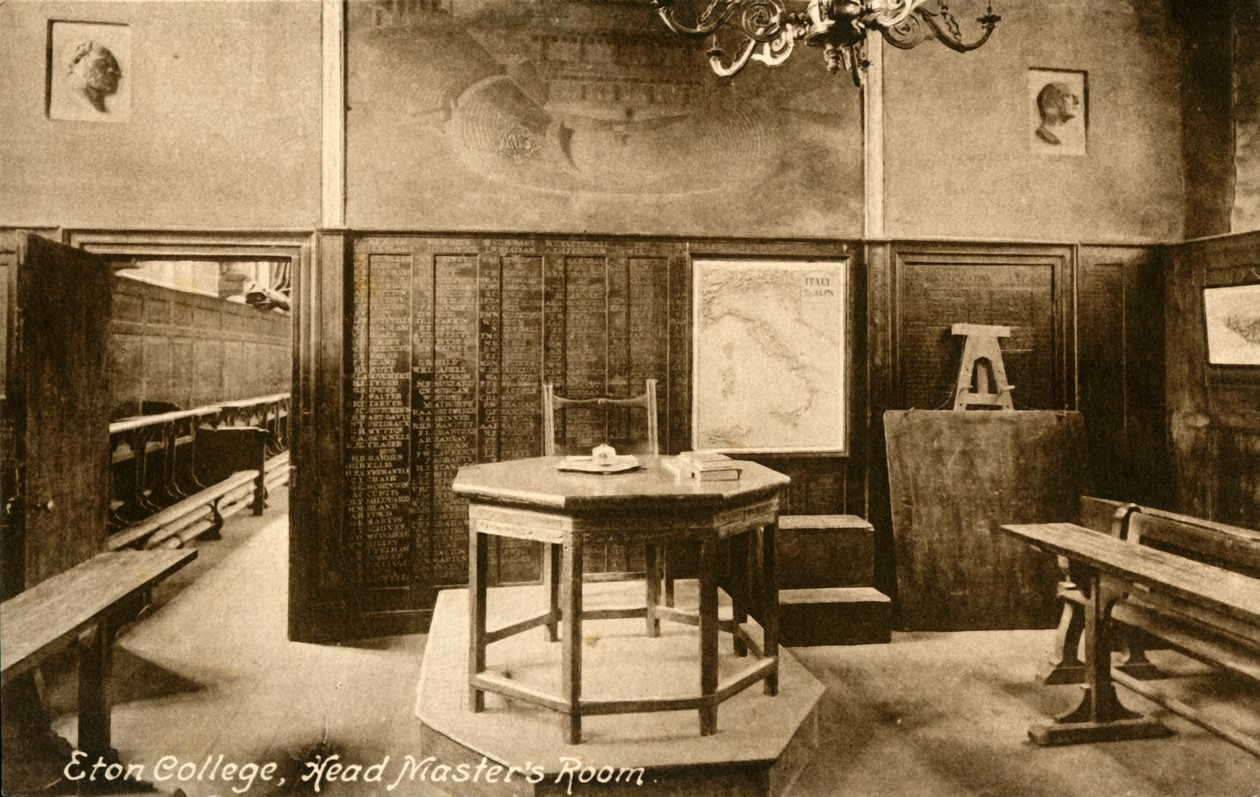 Eton College, Sala del Director, finales del siglo XIX-principios del siglo XX de Francis Frith and Co.