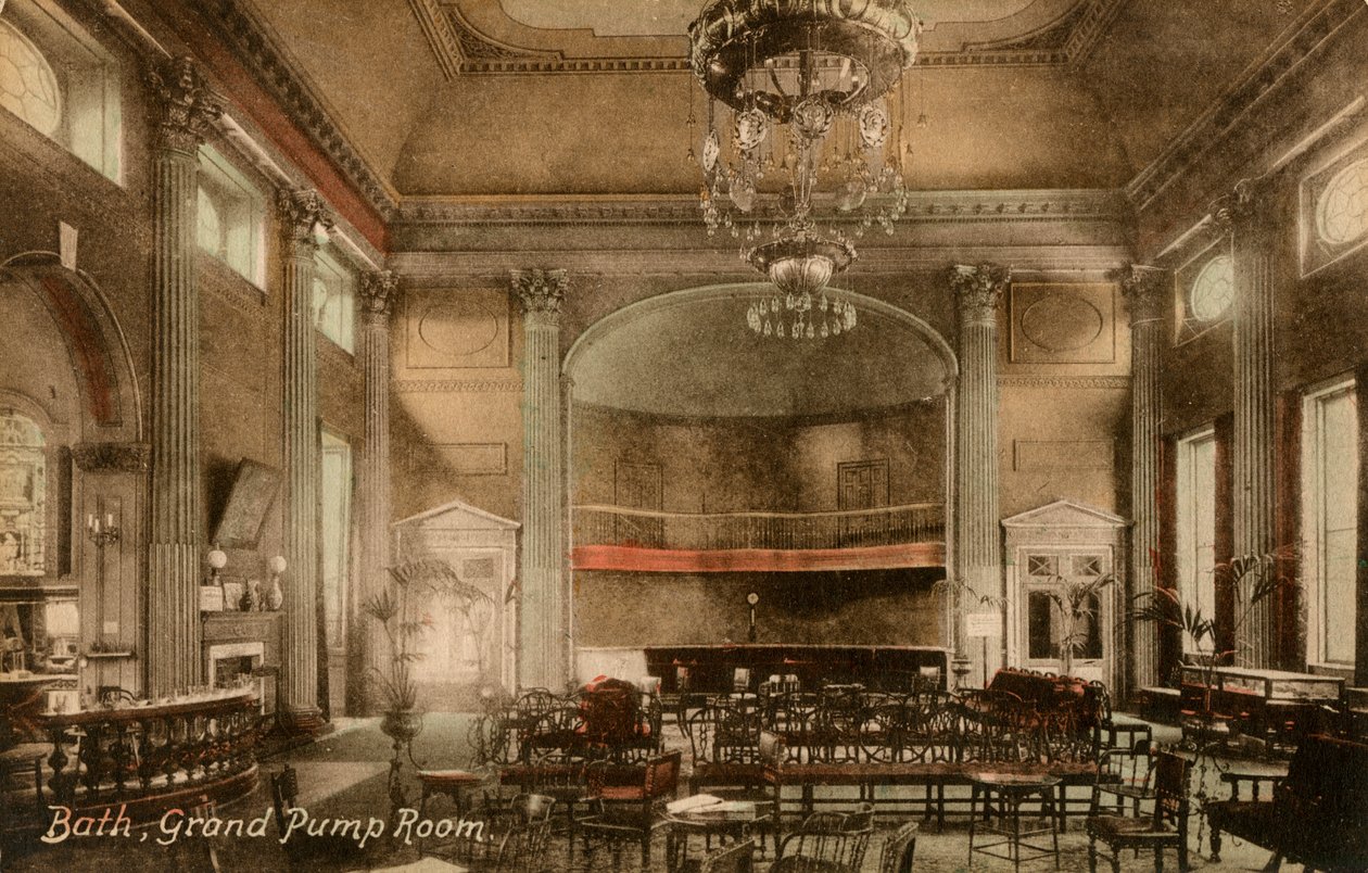Gran Sala de Bombas, Bath, Somerset, finales del siglo XIX o principios del XX de Frith and Co