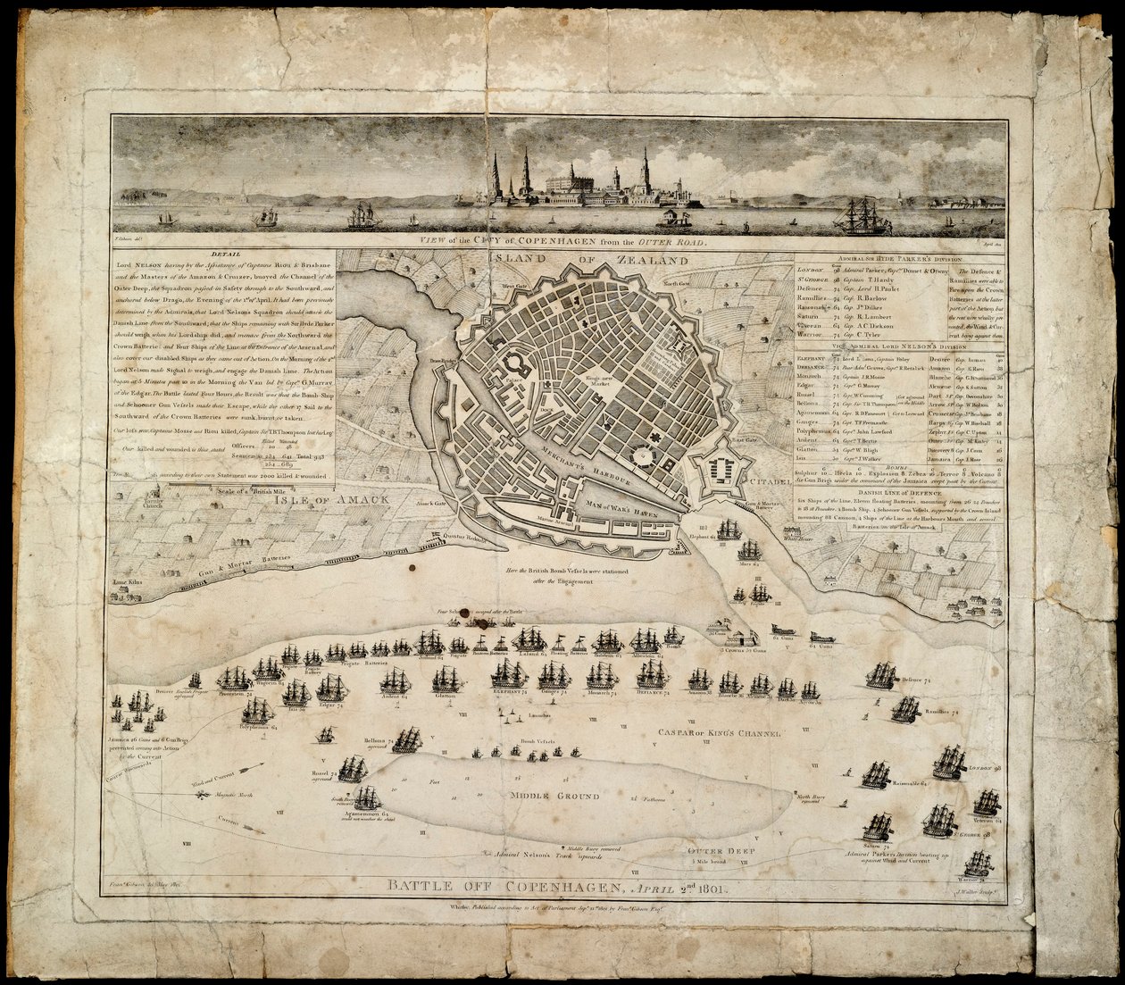 Batalla de Copenhague, 2 de abril de 1801 de Francis Gibson