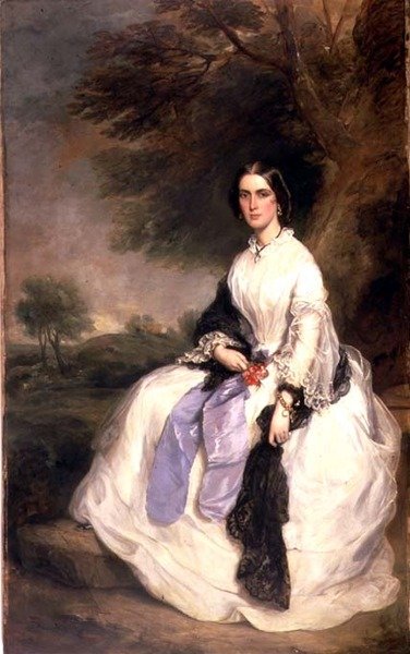 Retrato de la Sra. John Hick, c.1861 de Francis Grant