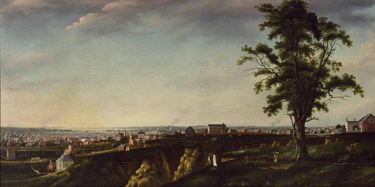 Vista de Baltimore desde Chapel Hill, c.1803 de Francis Guy