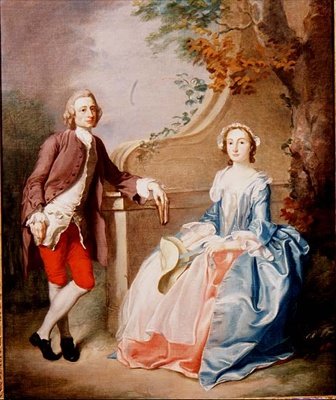 Una dama y un caballero: pieza de conversación de Francis Hayman