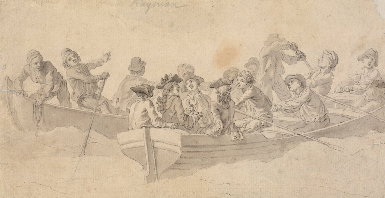 Figuras en barcos de Francis Hayman