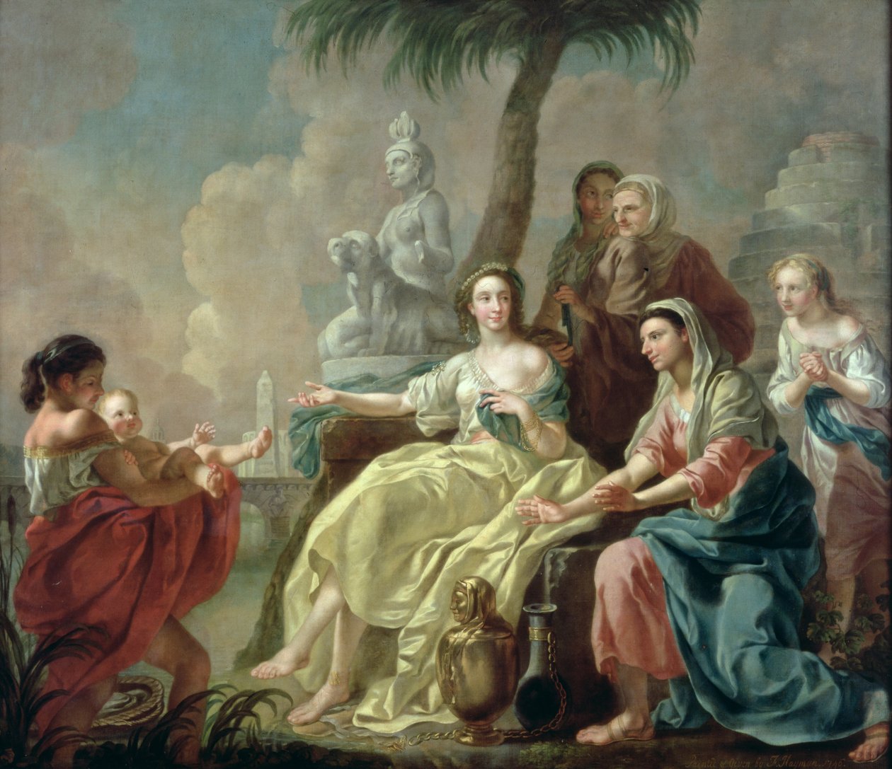 El hallazgo del infante Moisés en los juncos, 1746 de Francis Hayman